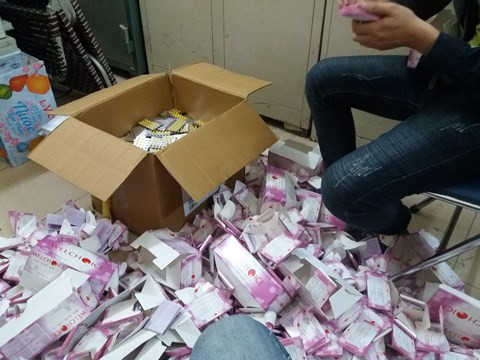 Hàng chục nghìn vỉ thuốc tránh thai Welchoice nhái NewChoice bị thu giữ