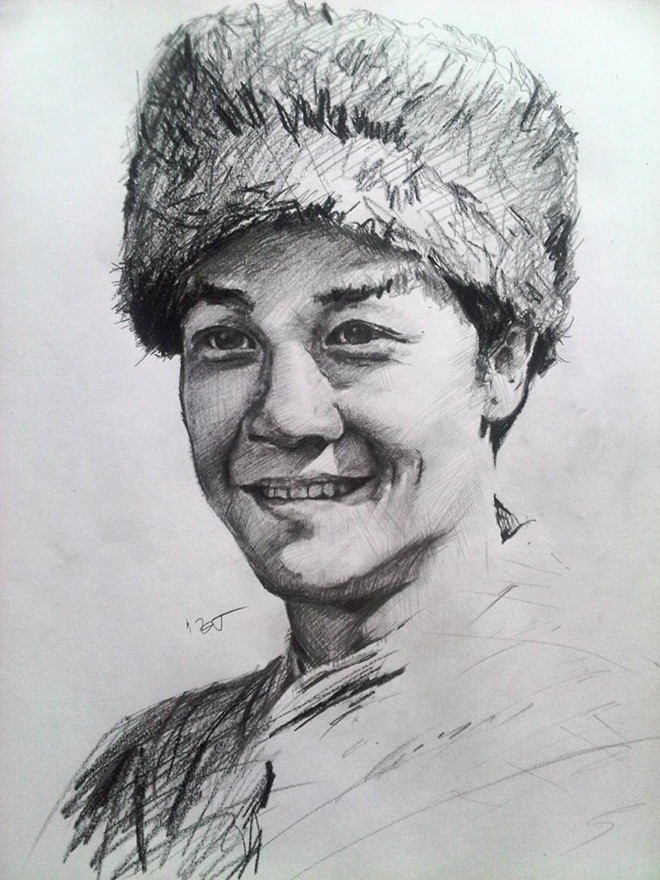 "Mình không rõ loạt chân dung nhân vật trong tiểu thuyết Kim Dung được vẽ theo phong cách nào. Mình biết một chút hình hoạ, một chút ký hoạ, một chút truyền thần. Nói theo ngôn ngữ của Kim Dung là 'tẩu hoả nhập ma'. Chịu thôi", Nguyễn Tùng hài hước chia sẻ với Zing.vn.