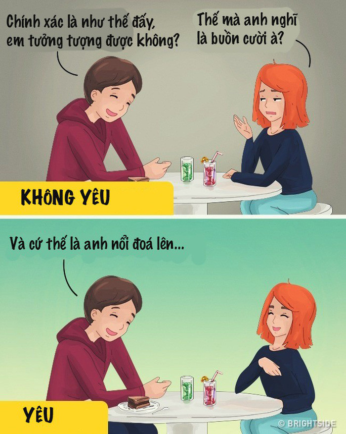 Người ấy lắng nghe và hiểu được những gì bạn nói, hưởng ứng chuyện cười của bạn