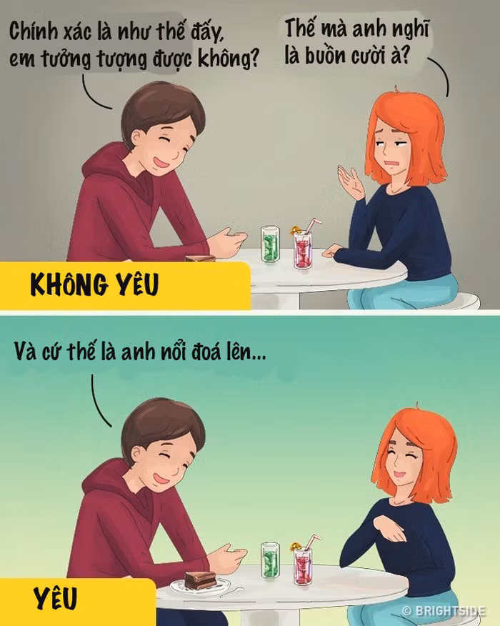 Người ấy lắng nghe và hiểu được những gì bạn nói, hưởng ứng chuyện cười của bạn