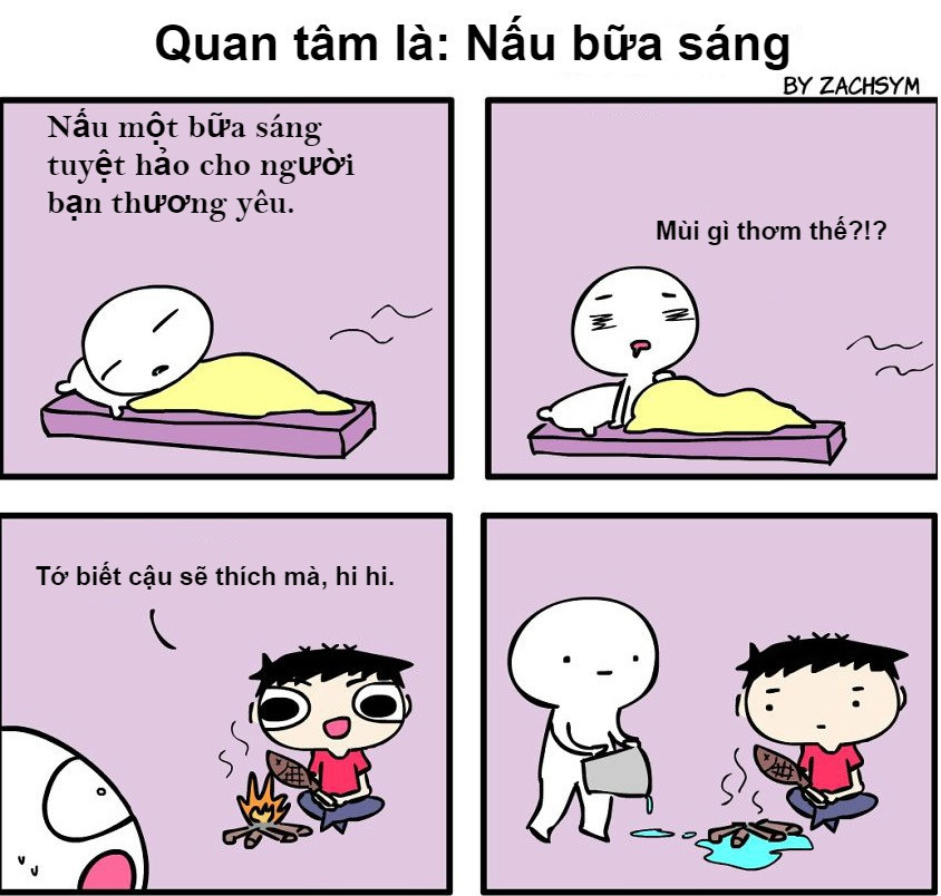 Hạnh phúc là khi được người khác nấu cho mình một bữa ăn. Chắc chắn người bạn yêu quý sẽ cảm nhận được tình cảm bạn dành cho họ.