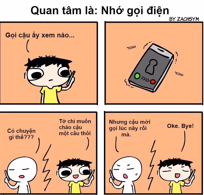 Dù có ở xa hay bận bịu với công việc, nhớ dành chút thời gian gọi điện hay nhắn tin hỏi thăm nhau.