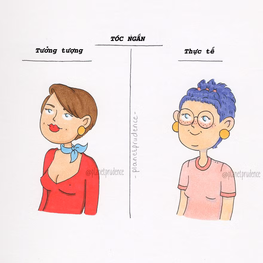 Nhiều lúc cũng muốn để tóc ngắn cá tính như Min Hari của She was Pretty, đeo vòng cổ hay choker cho thêm điệu đà, nhưng thôi bỏ đi. Tóc ngắn hay là ổ gà? Tôi cũng không biết nữa!