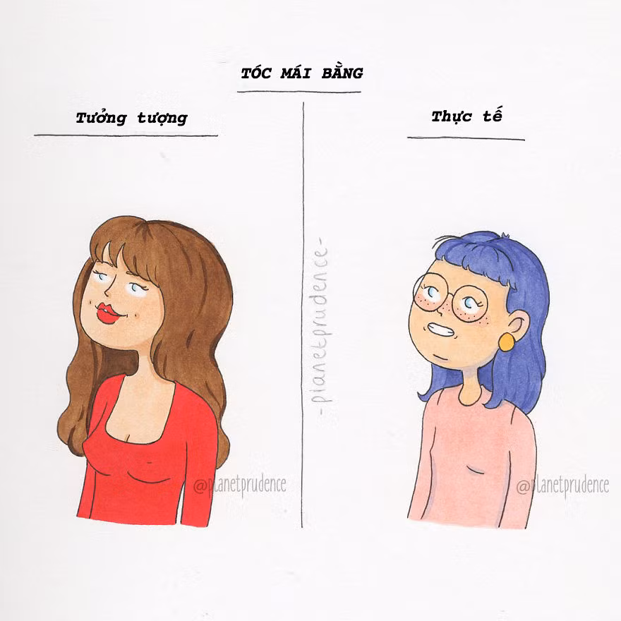 Nhìn diễn viên Hàn Quốc xem, người ta để tóc mái bằng sao mà dễ thương đến thế, đến phiên mình thì hiện nguyên hình cái mặt như bánh bao. Chắc tại anh thợ cắt tóc có thù với nhan sắc của mình chứ bản thân ăn ở đâu đến nỗi tệ.