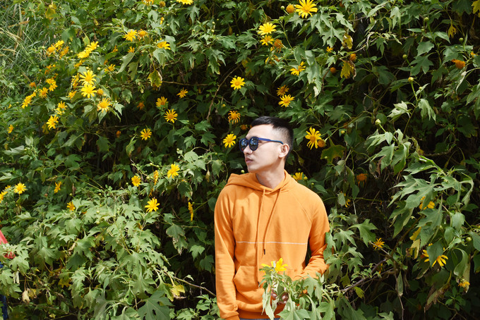 Tuy nhiên, do là đường cao tốc nên không thể đỗ dừng tùy ý, bạn có thể ngắm vẻ đẹp của loài hoa này qua cửa kính ôtô. Còn nếu đi xe máy, bạn cần tuân thủ luật giao thông, dựng xe đúng quy định ở lề đường và không đứng ở lòng đường chụp ảnh, gây nguy hiểm cho người đi đường.