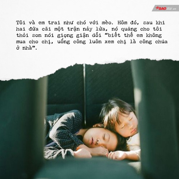 Đằng sau vẻ bướng bỉnh của em trai là cả một bầu trời ấm áp.