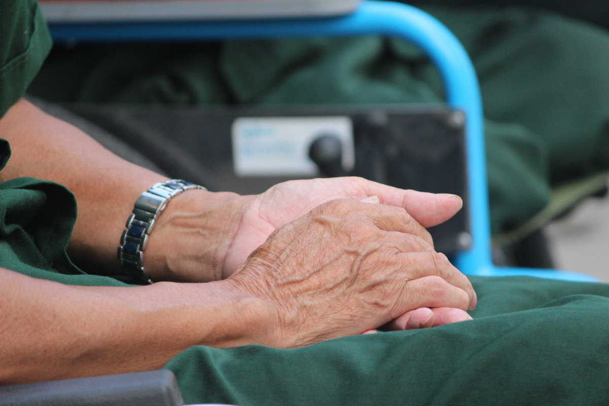 Mọi người đều trật tự xếp hàng chờ vào viếng Chủ tịch nước.