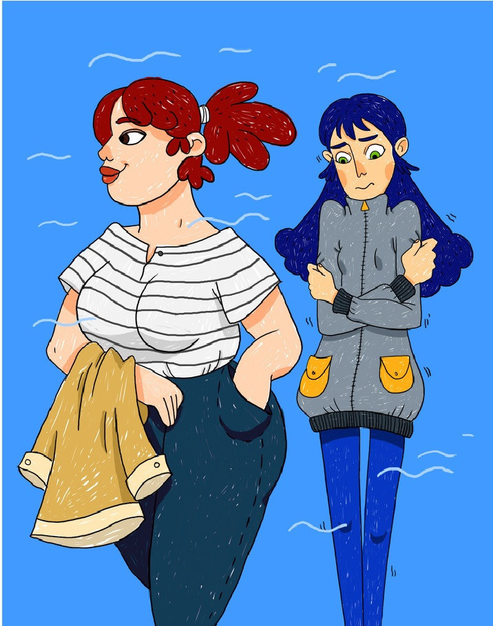 Bộ tranh: Sẽ ra sao khi nàng béo và gầy chơi thân với nhau? - Hình 6 Bo tranh: Se ra sao khi nang beo va gay choi than voi nhau?-Hinh-6