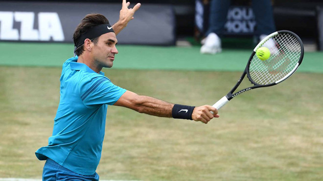 Federer vào chung kết giải Stuttgart. Ảnh: Getty Images.