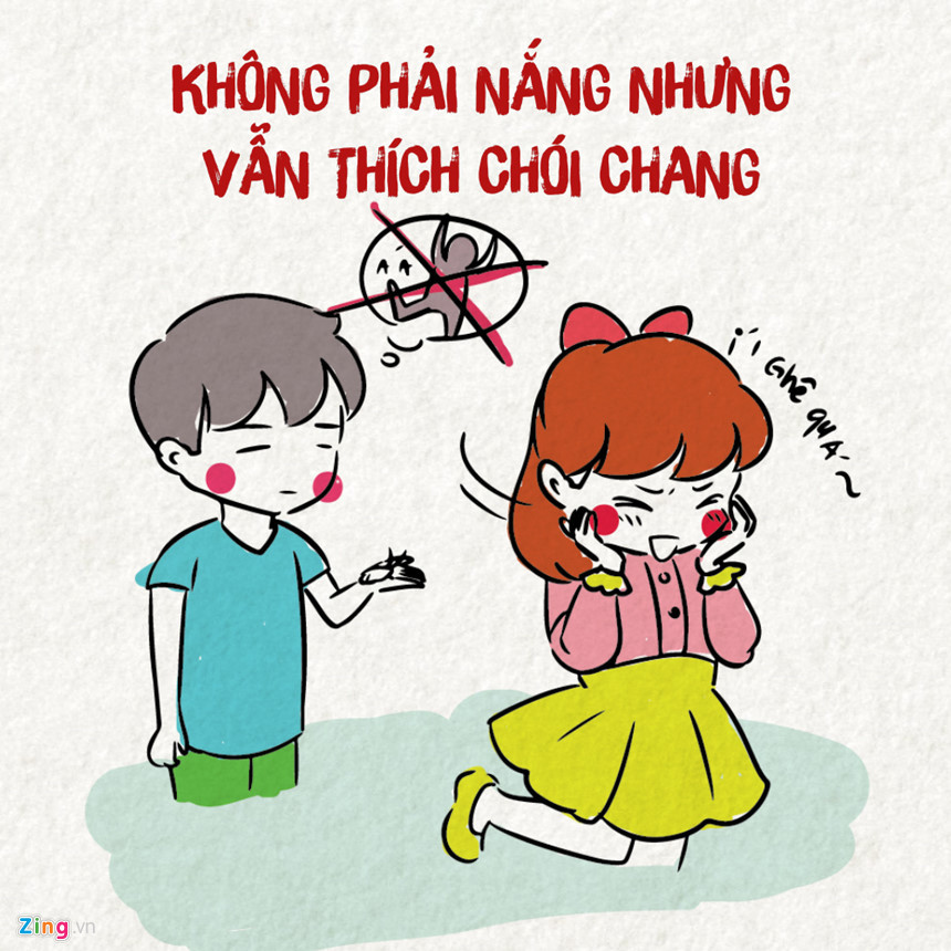  Thánh tiểu thư: Đặc điểm nhận dạng là tóc tai gọn gàng, quần áo thơm tho, mỹ phẩm ngập mặt cùng hàng tá những câu than thở thân quen: "Chộ ôi ghê quá à", "Dơ quá à", "Eo ơi"...