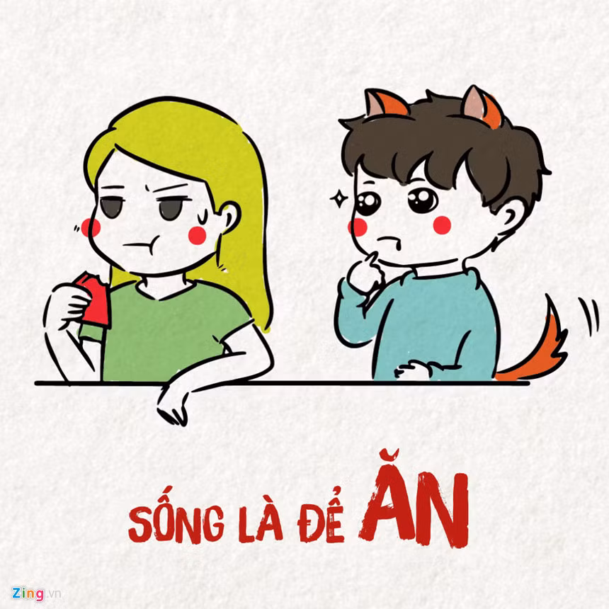  Thánh ăn ké: Chỗ nào có đồ ăn, chỗ đó ngay lập tức nó sẽ có mặt. Đáng nói là nó không thèm tự mua đồ ăn, thấy ai ăn gì lại ké. "Cho xin một miếng" chính là câu cửa miệng danh bất hư truyền của kiểu bạn cùng phòng này.