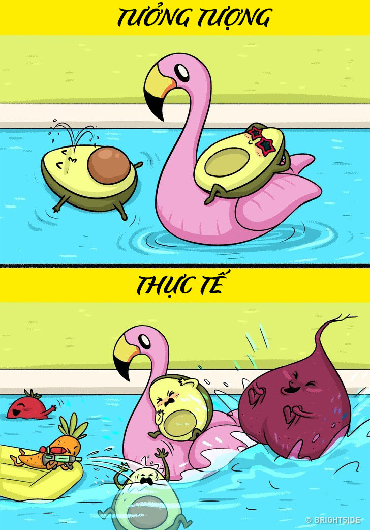 Hai bạn muốn thư giãn cùng nhau tại bể bơi công cộng như trong phim nhưng thực tế sẽ chẳng bao giờ được như vậy. Hai bạn muốn thư giãn cùng nhau tại bể bơi công cộng như trong phim nhưng thực tế sẽ chẳng bao giờ được như vậy.