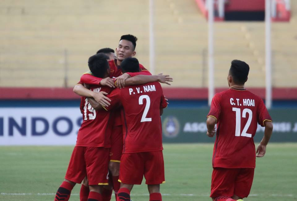 U19 Việt Nam giành chiến thắng 5 sao trước U19 Philippines (Ảnh: VFF).