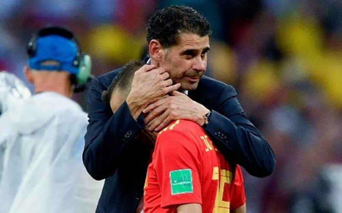 HLV Hierro nói lời chia tay ĐT Tây Ban Nha. (Ảnh: Getty)
