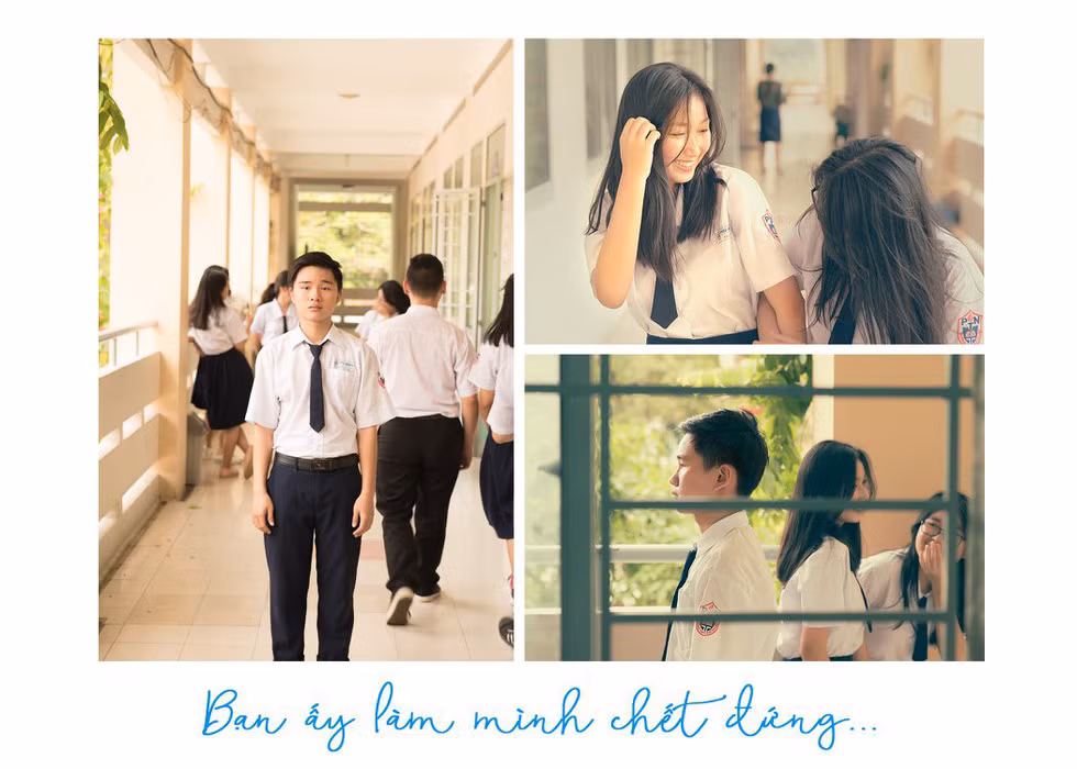 Mình chọn cái tên ‘Thời cảm nắng’ để đặt cho bộ ảnh. Đây có lẽ là cái tên phù hợp để nói về thời chúng ta thầm thương trộm nhớ, khi mà cái bạo trong tình yêu vẫn chưa xuất hiện. Khi bạn trải qua rồi, lúc nhìn lại sẽ không thấy một giai đoạn nào của tình yêu có thể đẹp hơn", 9X chia sẻ.