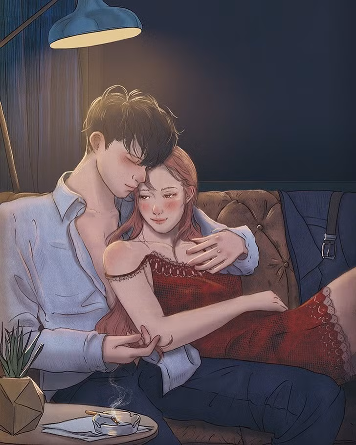 Bình yên nhất vẫn là bờ vai của người yêu đúng không?