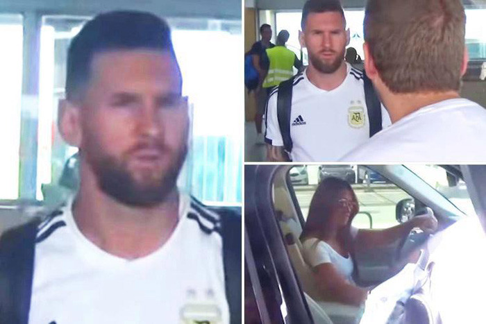 Lặng im trên mạng xã hội đúng như bản tính kiệm lời của mình, Messi từ Nga bay thẳng về Barcelona (Tây Ban Nha) và được vợ ra đón. Có lẽ, anh đang tận hưởng khoảng thời gian riêng tư tuyệt đối cùng bà xã và 3 cậu con trai dễ thương