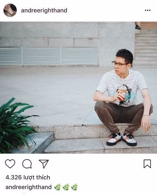 Andree và A.C từng đăng ảnh xuất hiện tại cùng một địa điểm. Ảnh chụp màn hình.