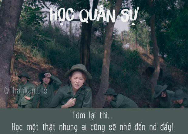 Tất nhiên đã là học Quân sự thì không tránh được những lúc mệt vì nắng, mỏi vì phải vận động nhiều. Nhưng hãy tin chúng mình đi vui lắm,nhiều năm về sau những kỷ niệm vẫn con xuất hiện mãi trong những câu chuyện kể của lớp. Đó là một phần của tuổi thanh xuân mà, nên hãy trải nghiệm hết mình các bạn nhé!