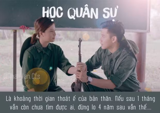 Có 1 sự thật là khoá học quân sự đã se duyên thành công cho rất nhiều đôi. Thế nên hãy yêu thương việc học quân sự thật nhiều nhé, biết đâu bạn sẽ tìm được một nửa của cuộc đời mình tại nơi đây.
