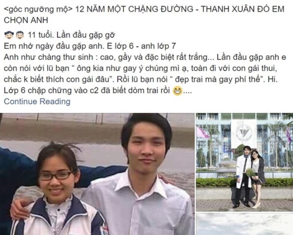 Dòng trạng thái chia sẻ về chuyện tình cảm của nữ chính đang nhận được sự quan tâm lớn từ cộng đồng mạng. Ảnh chụp màn hình.