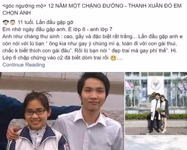 Dòng trạng thái chia sẻ về chuyện tình cảm của nữ chính đang nhận được sự quan tâm lớn từ cộng đồng mạng. Ảnh chụp màn hình.