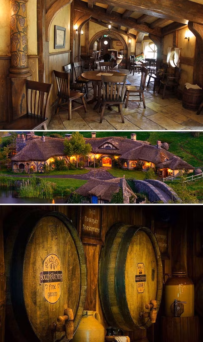 "Một nơi để uống, một nơi để gặp gỡ, một nơi để đôi chân nghỉ ngơi đôi." The Green Dragon Pub ở Hobbiton (New Zealand) là một nơi hoàn hảo cho một fan hâm mộ thực sự của LOTR.