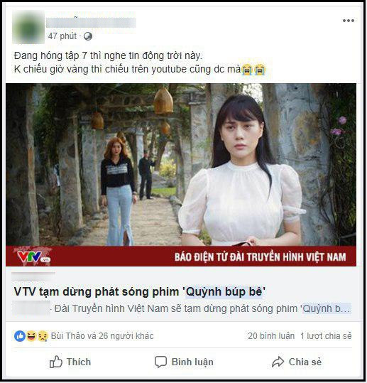 Rất nhiều dân mạng tỏ ra tiếc nuối đồng thời cũng có không ít người hoang mang vì chẳng biết bộ phim có được chiếu lại hay không.