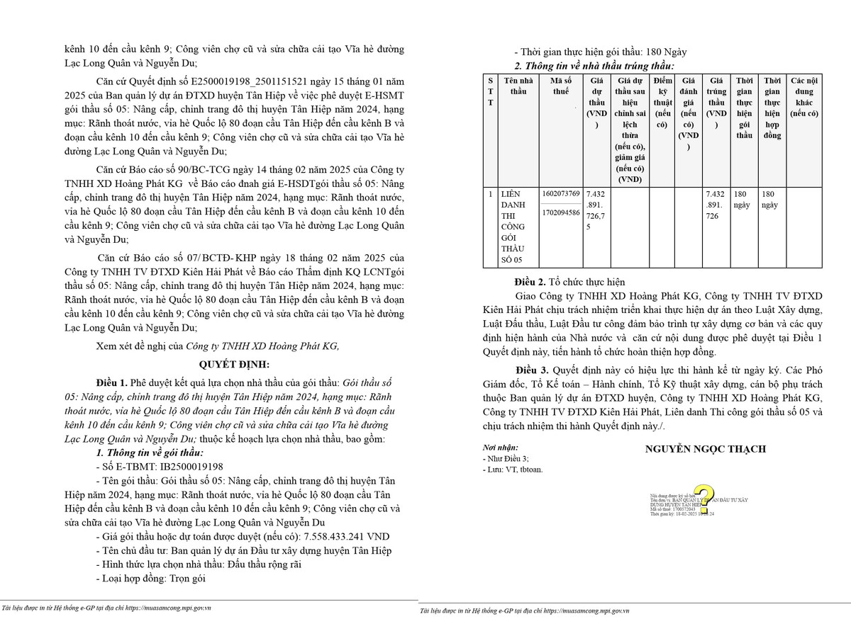 Kiên Giang: Liên danh nào trúng gói thầu xây trường tiểu học Vĩnh Thuận 1 - Hình 2 Kien Giang: Lien danh nao trung goi thau xay truong tieu hoc Vinh Thuan 1-Hinh-2