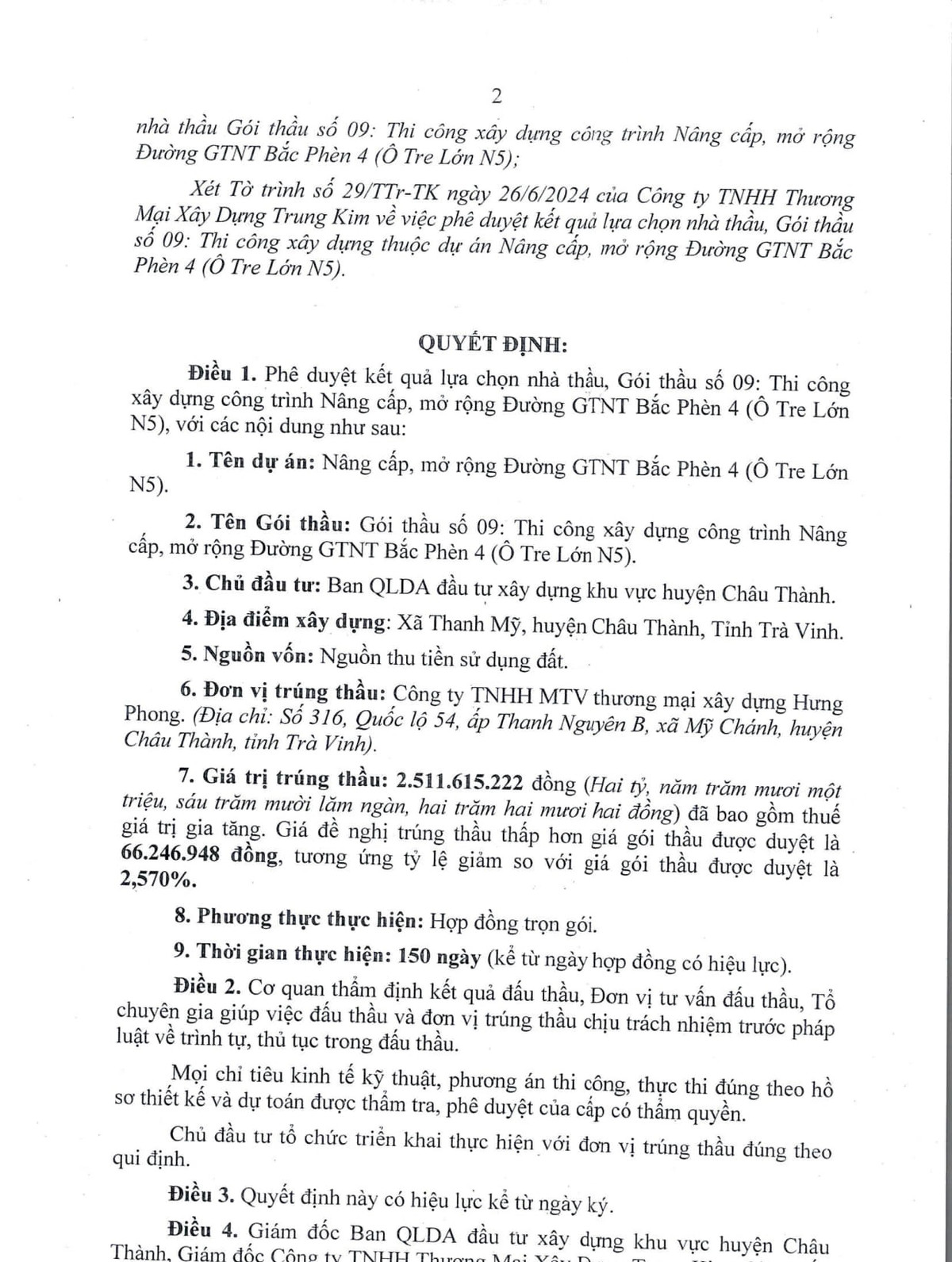 Trà Vinh: Gói thầu làm đường GTNT tại Mỹ Chánh về tay ai? - Hình 3 Tra Vinh: Goi thau lam duong GTNT tai My Chanh ve tay ai?-Hinh-3