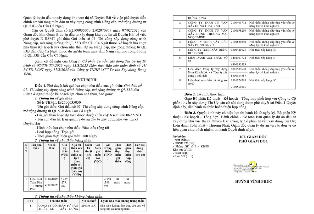 Trà Vinh: Ai trúng gói thầu nâng cấp đường số 01 KCN Long Đức - Hình 3 Tra Vinh: Ai trung goi thau nang cap duong so 01 KCN Long Duc-Hinh-3