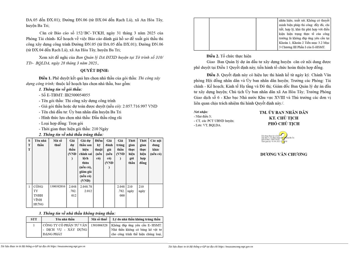 Ben Tre: Cty Vinh Hung trung lien tiep 2 goi thau thi cong hon 5 ty-Hinh-2