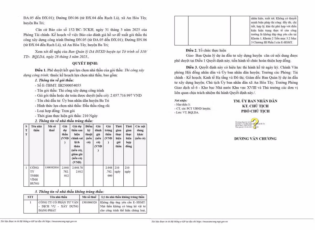 Ben Tre: Cty Vinh Hung trung lien tiep 2 goi thau thi cong hon 5 ty-Hinh-2