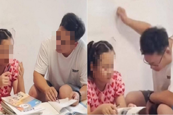 Bo sieu gioi day con hoc kem, tuc gian den muc...dap tuong