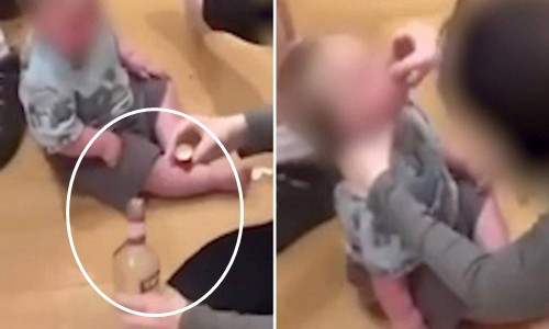 Me dung ruou manh lam “siro tri cam lanh”, con khoc thet