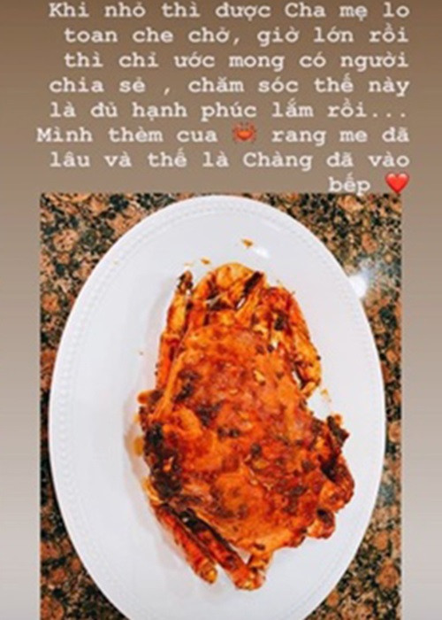 Hôn phu của Phạm Hương vào bếp nấu những món ăn ngon cho gia đình.