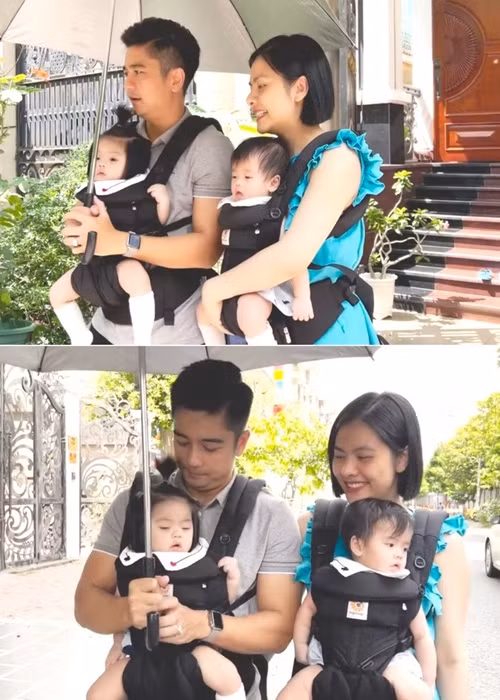 Gần đây, nữ diễn viên và ông xã đưa cặp song sinh đến khu vui chơi. Dù biết rằng đưa hai con ra ngoài sẽ khiến vợ chồng mất khá nhiều công sức từ khâu chuẩn bị đồ dùng, tã bỉm, bình sữa nhưng Vân Trang và Quân Lê vẫn muốn cho các con được đến nhiều nơi để các con dạn dĩ hơn.