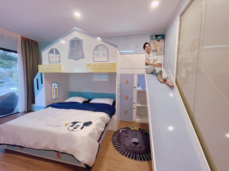 Nữ diễn viên tâm sự, bản thân rất mong muốn con trai sẽ sống trong căn phòng này. Tuy nhiên, cô để mọi thứ tùy duyên.