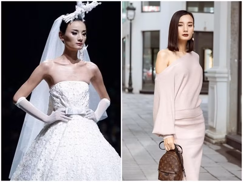 Lê Thúy từng liên tục xuất hiện với hình ảnh gầy tong teo. Nữ người mẫu thuộc tạng người khó tăng cân. Đến nay, Lê Thúy vẫn nỗ lực để thân hình bớt gầy còm. Ảnh: Người đưa tin