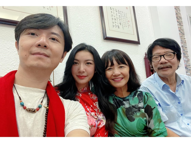 Mối quan hệ giữa Thúy Vân và gia đình chổng rất tốt đẹp.