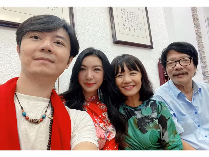 Mối quan hệ giữa Thúy Vân và gia đình chổng rất tốt đẹp.