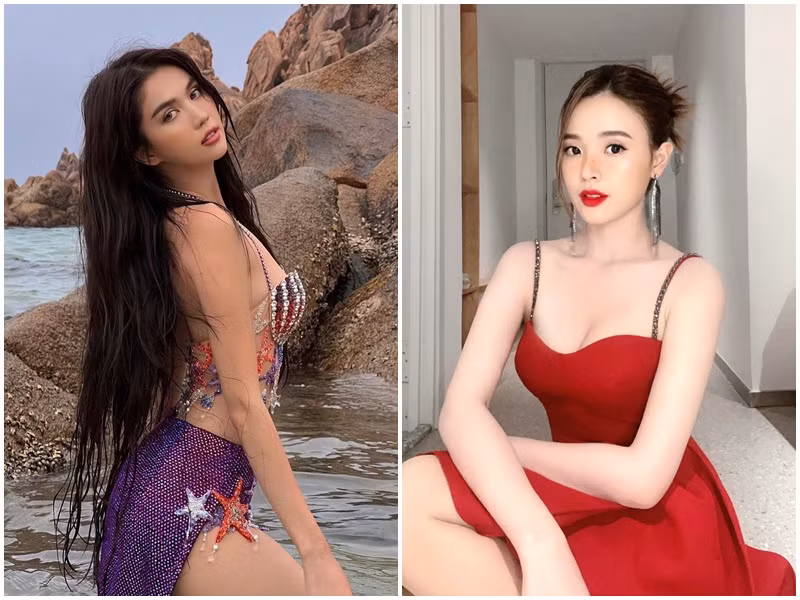 Midu và Ngọc Trinh sở hữu vóc dáng chuẩn nhất nhì trong làng giải trí.