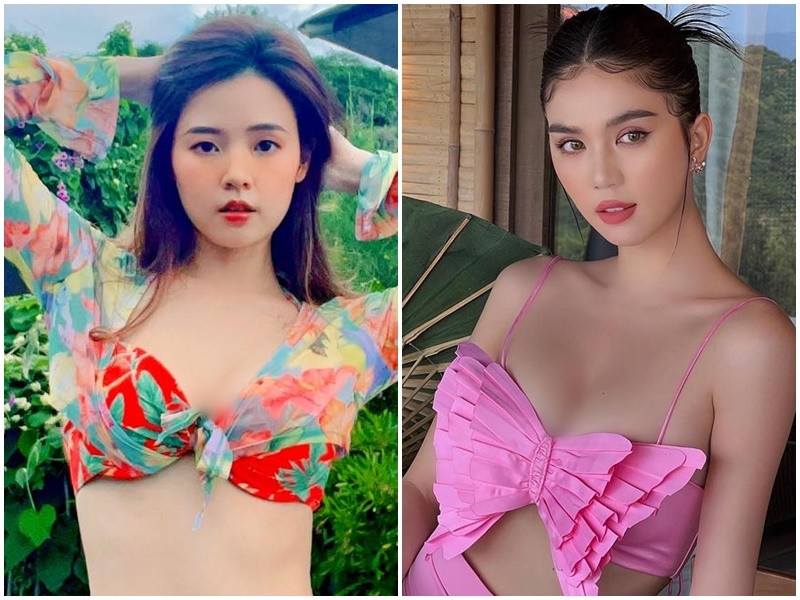 Hai người tình màn ảnh của Kiều Minh Tuấn gợi cảm không kém cạnh nhau.