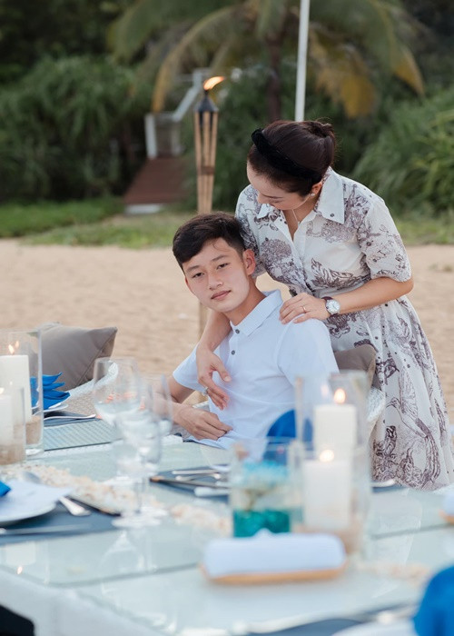 Bảo Nam cao lớn ở tuổi 14.