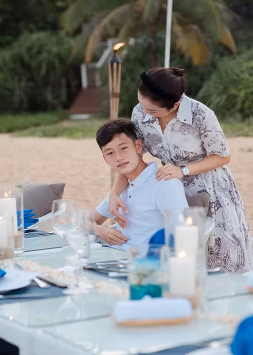 Bảo Nam cao lớn ở tuổi 14.