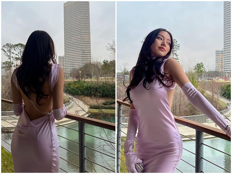 Để khoe triệt để đường cong hình thể hút mắt người đối diện, Isabella lựa chọn các mẫu váy bó sát, có những khoảng hở táo bạo. Ảnh: Instagram