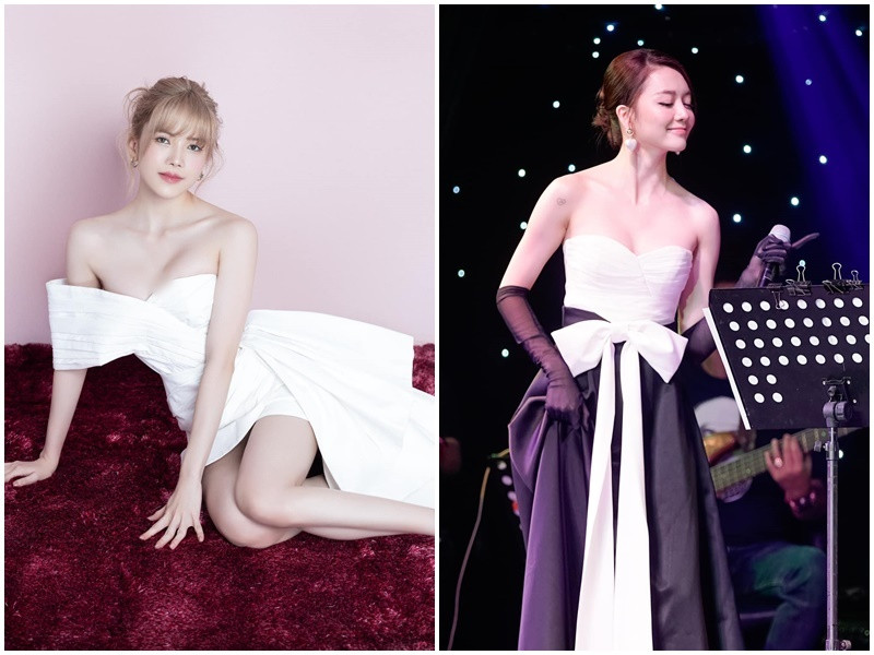 Thiều Bảo Trang (phải) sinh năm 1991, hơn em gái Thiều Bảo Trâm 3 tuổi.