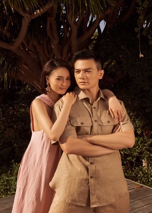 Lan Ngọc và Xuân Tiền tình tứ bên nhau trong bộ ảnh mới.