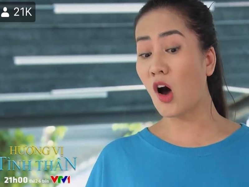 Minh Cúc từng gây chú ý khi vào vai giúp việc Sâm hoạt bát, nhanh nhẹn trong phim “Hương vị tình thân”.