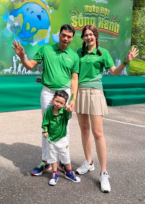 6 tháng sau đám cưới, Thanh Tú sinh con trai đầu lòng. Đến tháng 10/2021, nàng á hậu sinh con thứ 2. Ảnh: FBNV